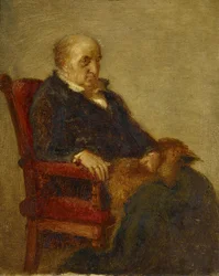 Tysk: Studie für das Porträt von Wilhelm von Schadow Studie til portrættet af Wilhelm von Schadow