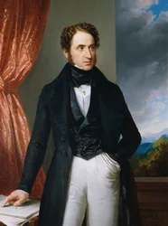 Portræt af violinisten og komponisten Josef Benesch 1795-1873, 1840.