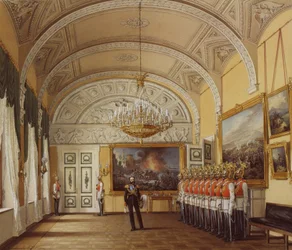 Interiør af Vinterpaladset. Vagtrummet, 1864