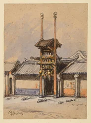 Teater i Beijing. Indgangsportal