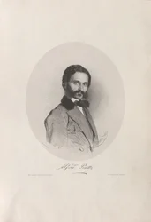 Portræt af cellisten og komponisten Alfredo Piatti 1822-1901, 1858.