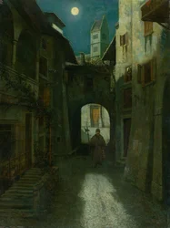 Nattevagt i den gamle bydel, 1880.