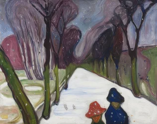 Avenue i snestormen. 1906