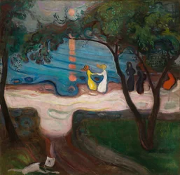 Dans på en bred, 1900