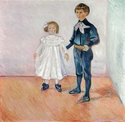 Erdmute og Hans-Herbert Esche, af Munch, Edvard (1863-1944). Olie på lærred