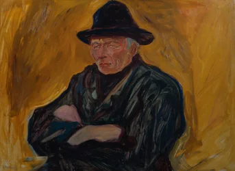 Sømand mod gul baggrund, ca. 1908
