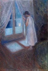 Pigen ved vinduet