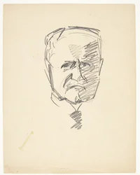 Studie til portræt af dr.med. Carl Lorentzen (1860-1932)