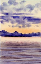 Calm Sea, 1901-04 (wc på papir)