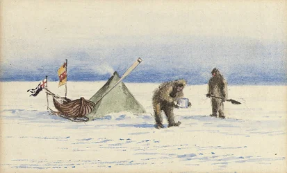 Slædefesten til White Island, februar 1902: Shackleton og Wilson laver lejr, 1902