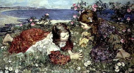 Sommerfugle (olie på panel)