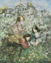 Påskeæg (olie på lærred)