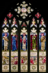 Oxford Harris Manchester College, Morris & Co., Edward Burne-Jones, West Wisndow, 1896