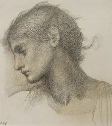 Studie af et hoved, for 