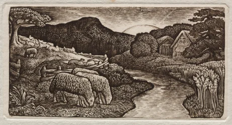 Fårene på hans græsgang, 1828.