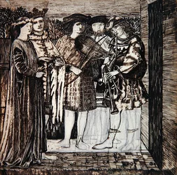 Design til udsmykningen af Det Røde Hus: 