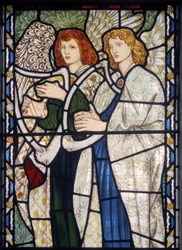 Angels Playing Harps, 1866 (farvet glas)