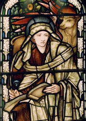 Birmingham, St. Martin In The Bull Ring, Morris & Co., Edward Burne-Jones, St. Luke, 1876