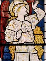 Bisceter, St. Edberg, Morris, Marshall, Faulkner & Co, Edward Burne-Jones, Hope, 1866
