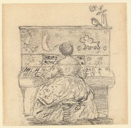 Georgiana Burne-Jones ved klaveret