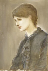 Portræt af fru William J. Stillman, født Marie Spartali,