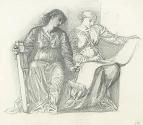 Studie til "Musik", c.1865