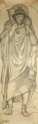 Den gode hyrde, 1880 (kridt på papir)
