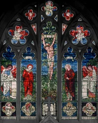 Birmingham, Acocks Green, St Mary the Virgin, østvindue, Morris & Co., Edward Burne-Jones, John Henry Dearle (1859-1932), 1895