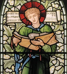 Wilden, All Saints, Morris & Co., Edward Burne-Jones, John Henry Dearle (1859-1932), Timothy, detaljer, 1902-1914, Louisa, Alfred, The Baldwins, premierminister, metodist, Worcestershire, Arts & Crafts,