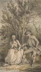 Illustration til A Sentimental Journey: Episode: Maria og hendes hund Sylvia