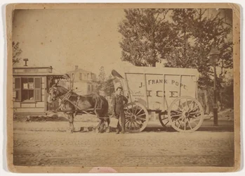 J. Frank Pope Ice Wagon, ca. 1885 (foto)