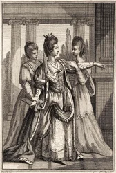 Mary Ann Yates som Cleopatra i Drydens All for Love c.1778