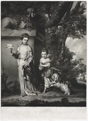 Damerne Amabel og Mary Jemima Yorke, ca. 1761.