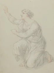 Undersøgelse af Priscillas knælende figur