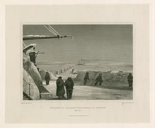 Situationen for HM Ships Fury og Hecla, ved Igloolik