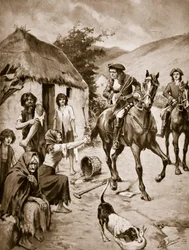 Irsk liv, ca. 1710, illustration fra 