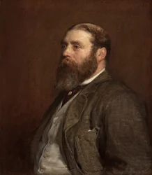 William Henry Wills, Esq., M.P. (Lord Winterstoke), ca. 1880 (olie på lærred)