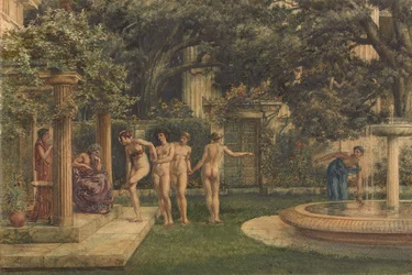 Et besøg hos Aesculapius, 1875
