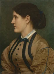 Portræt af Eliza Eastlake (1809-93) 1864 (olie på lærred)