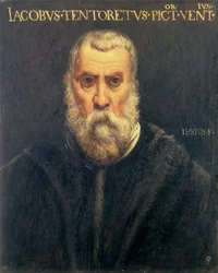 Portræt af Jacopo Tintoretto efter Tintoretto