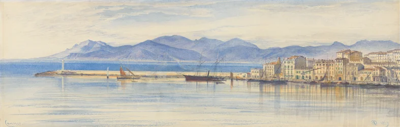 Udsigt over havnen i Cannes