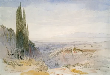 Korfu, Nimphes, 1856 (pen & blæk og wc på papir)