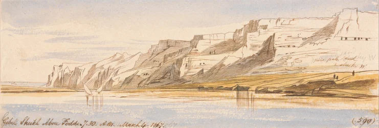 Gebel Sheikh Abu Fodde, kl. 7.30, 4. marts 1867 (590)