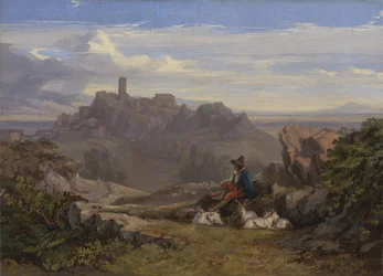 Landskab med gedehyrde, c.1842