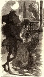 Henry Irving i balkonscenen i "Romeo og Julie"