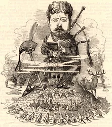 William Douglas-Hamilton spiller sækkepibe