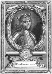 Richard I, konge af England.