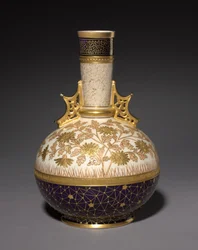 Vase, lavet af Faience Manufacturing Company, USA, ca. 1884-1887