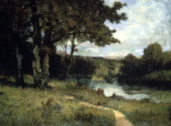 Træer nær en flod, 1891