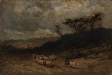 Uden titel (hyrde med får)